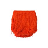 Neon színű vágott végű rojt 15 cm hosszú - ARANCIO FLUO.